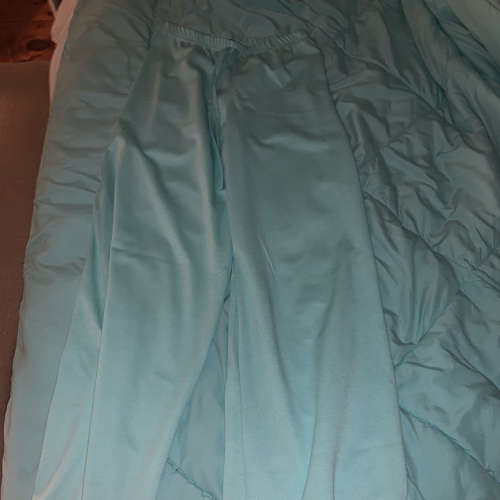 NWT WIDE LEG AQUA PANTS